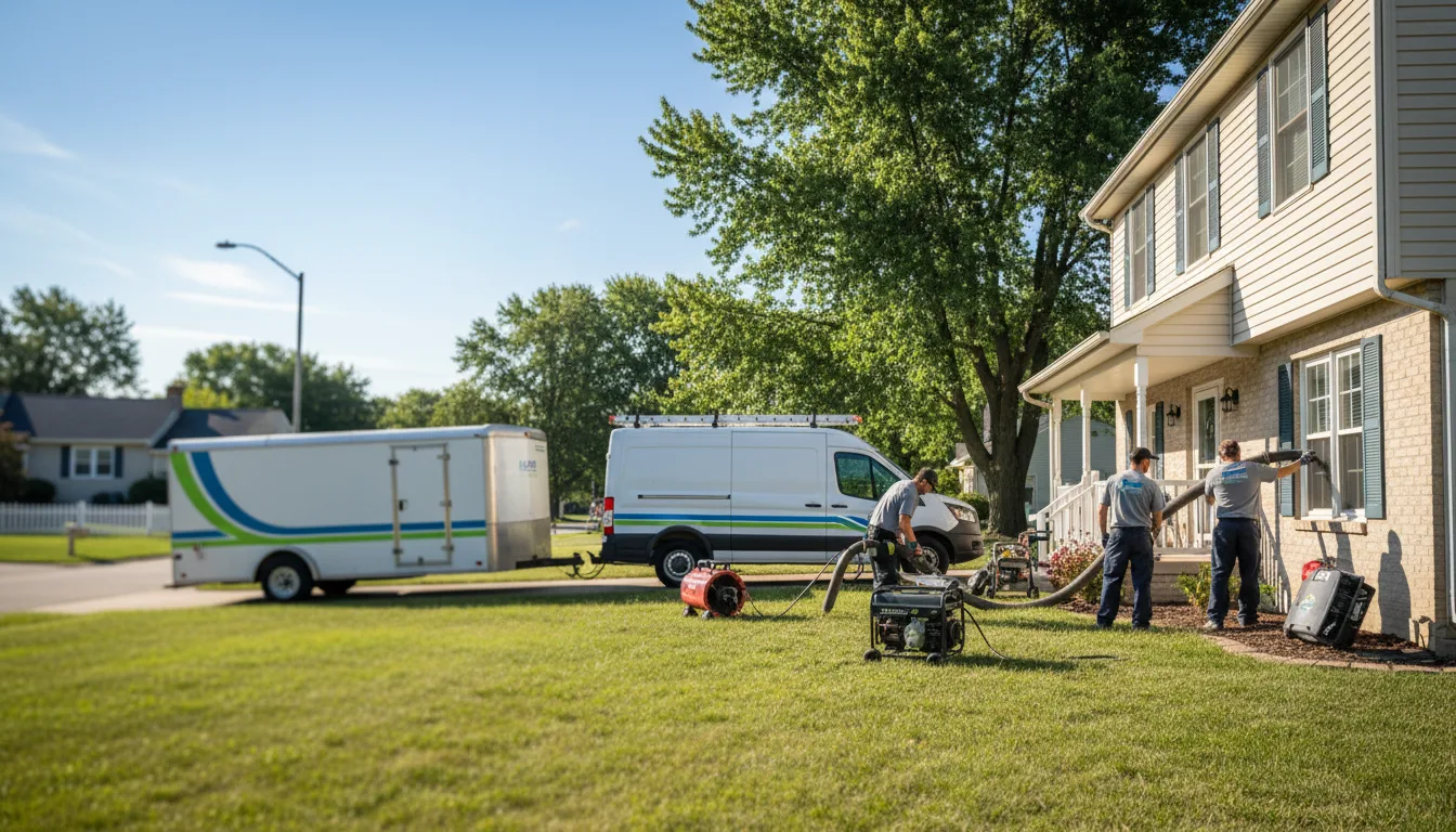 Flooded Basement Restoration And Cleanup With Repair in Franksville, WI near me